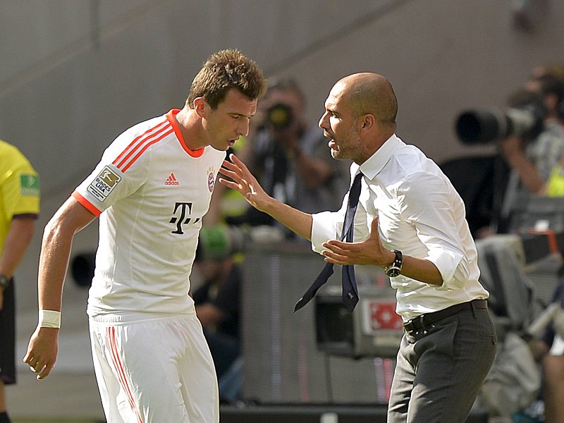 Stilfrage: Mario Mandzukic f&#252;hlt sich unter Bayern-Coach Pep Guardiola nicht wohl und will gehen.