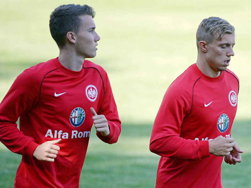 Die Frankfurter Youngster Luca Waldschmidt (li.) und Sonny Kittel.