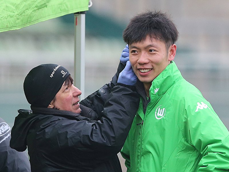 Auch beim Laktattest betrat der Wolfsburger Xizhe Zhang Neuland.