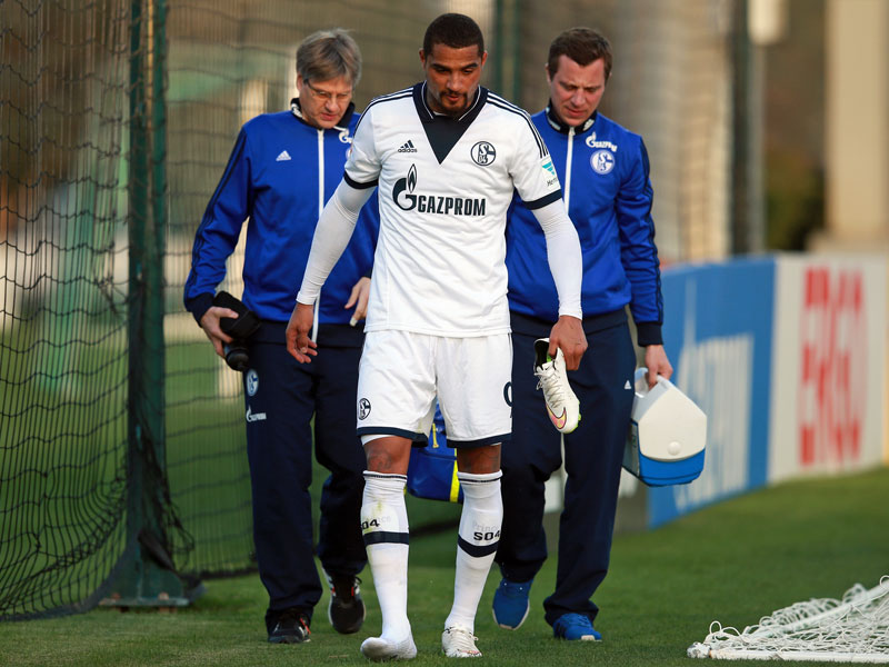 Neue Sorgen um Kevin-Prince Boateng: Der Ghanaer musste in der ersten H&#228;lfte verletzt ausgewechselt werden.