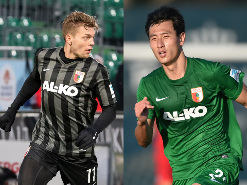 Haben gute Karten im FCA-Offensivpuzzle: Alexander Esswein und Dong-Won Ji. 