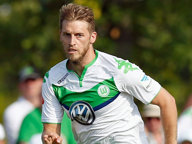 Wolfsburgs Aaron Hunt markierte gegen Lechia Danzig den F&#252;hrungstreffer.