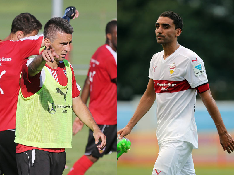 Sollen kommende Saison nicht mehr f&#252;r den VfB Stuttgart st&#252;rmen: Vedad Ibisevic und Mohammed Abdellaoue. 