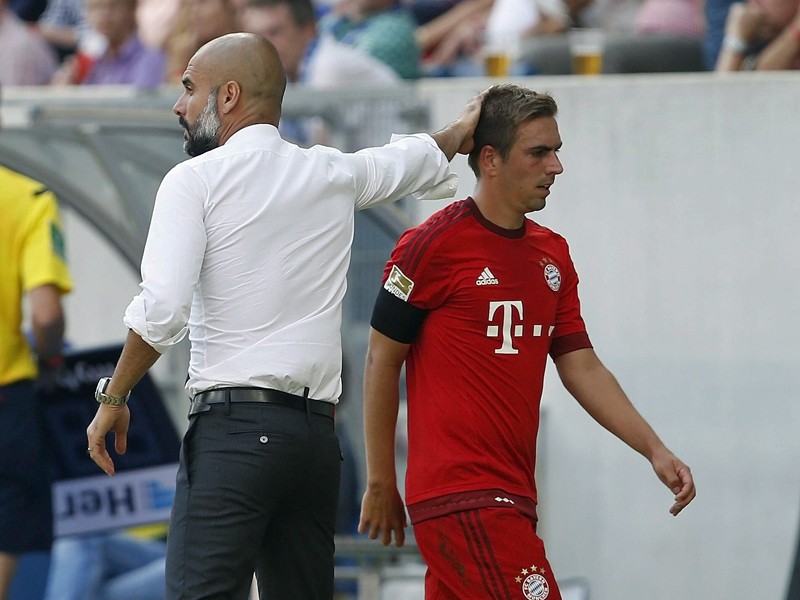 In den letzten drei Pflichtspielen holte  Bayern-Coach Pep Guardiola Philipp Lahm jeweils fr&#252;her vom Feld.
