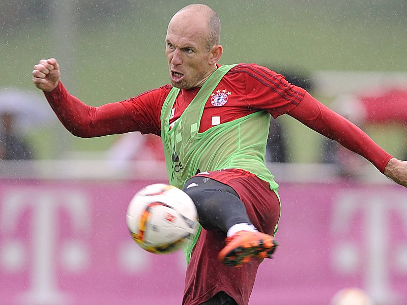 Gr&#252;nes Licht: Bayerns Arjen Robben sieht gute Chancen auf einen Einsatz gegen K&#246;ln.