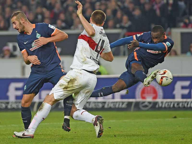 Bremens Ujah markierte beim VfB Stuttgart den 1:1-Endstand.