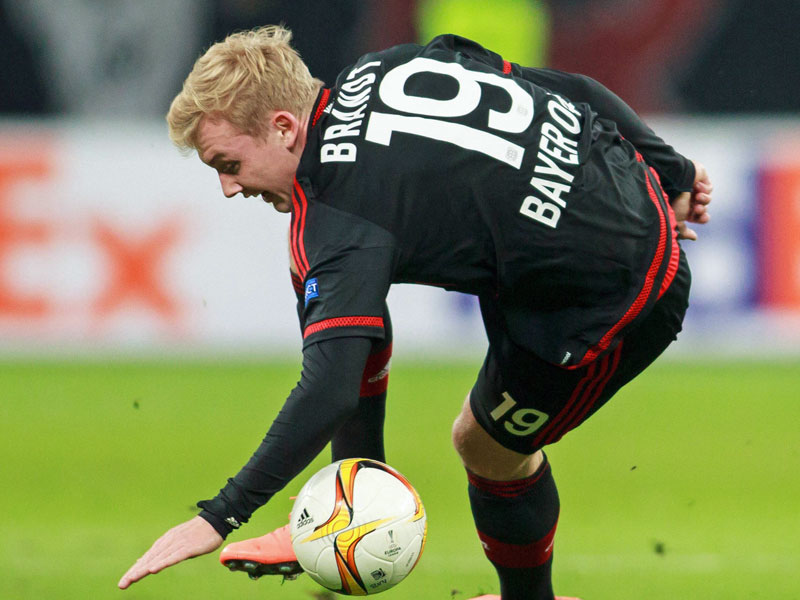 Ziemlich aus dem Tritt geraten: Leverkusens gro&#223;es Talent Julian Brandt.