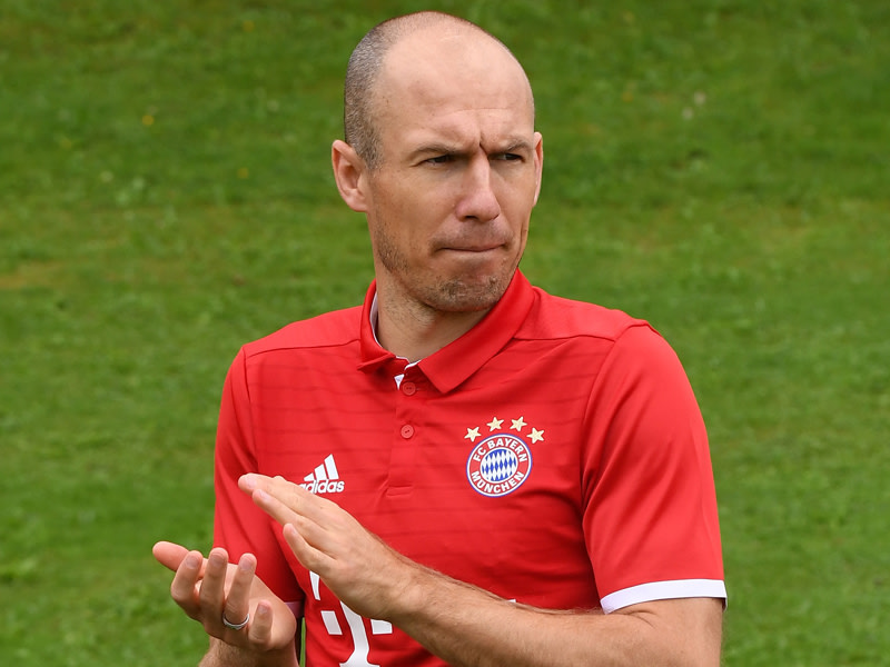 Wieder im Lauftraining: Arjen Robben.