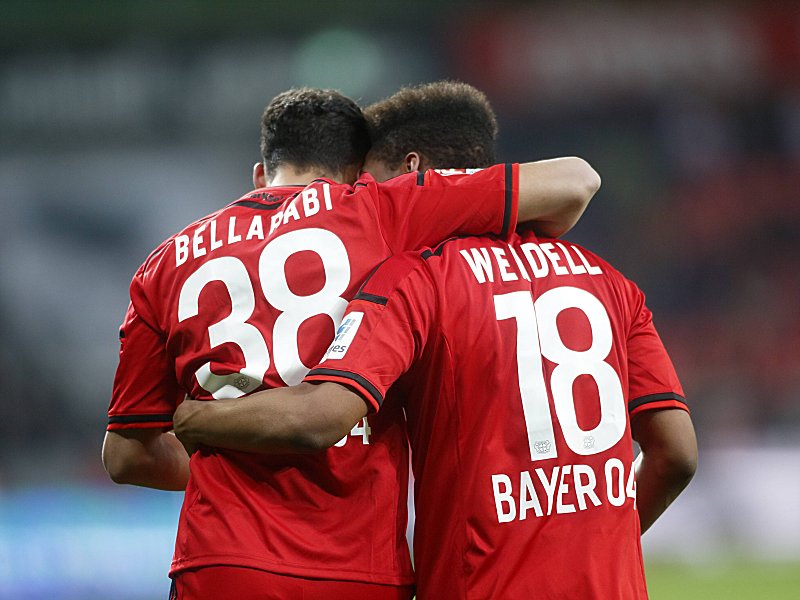 Karim Bellarabi und Wendell f&#252;hlen sich in Leverkusen wohl - und haben bis 2021 verl&#228;ngert.