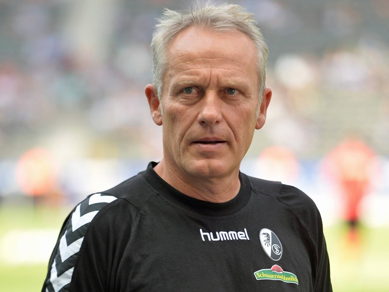 &quot;Du kannst dich auch am Gegner steigern und hoch pushen&quot;: Freiburgs Coach Christian Streich.