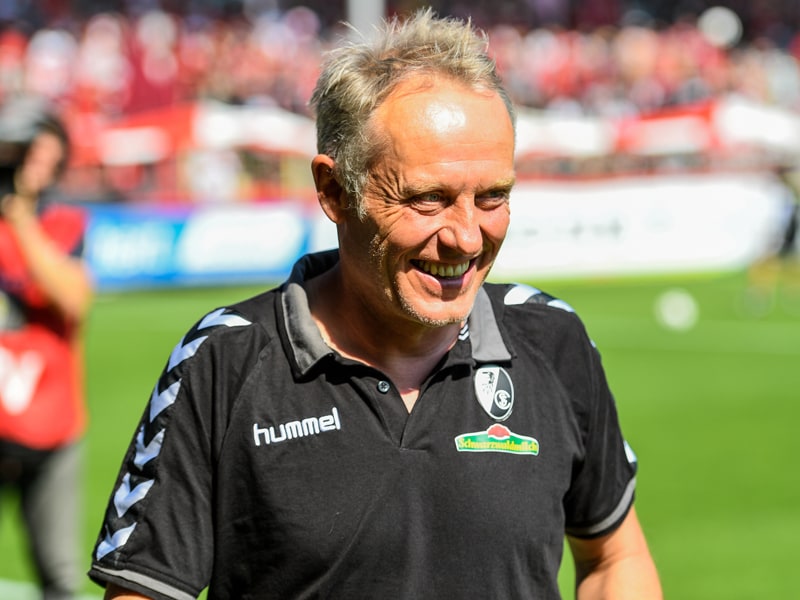 Will mit dem SC Freiburg in K&#246;ln nachlegen: Trainer Christian Streich.