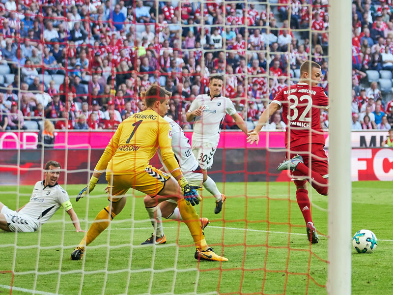 Sehenswert: Joshua Kimmichs Hackentor zum 5:0 gegen Freiburg.