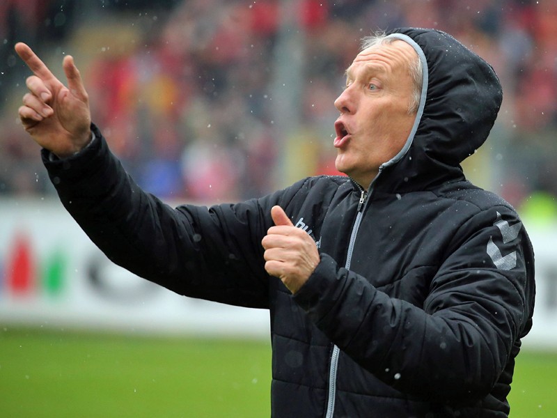 Sah einen 1:0-Sieg seiner Mannschaft: Freiburgs Trainer Christian Streich.