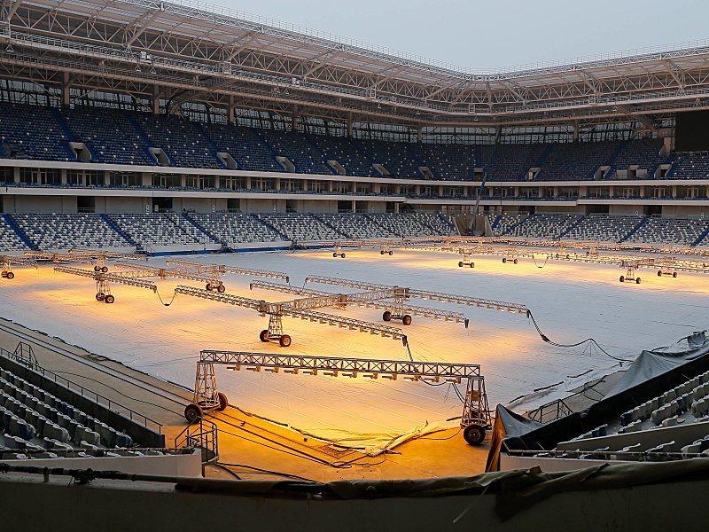 Bilder von Mitte Februar: das WM-Stadion in Kaliningrad.