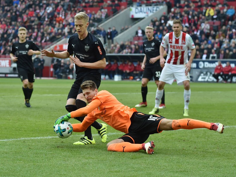 Gewann mit dem VfB Stuttgart mit 3:2 in K&#246;ln: Torwart Ron-Robert Zieler.