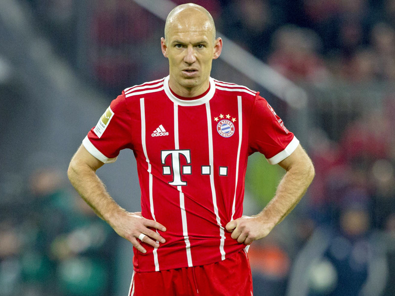 K&#246;nnte zum H&#228;rtefall werden: Bayerns Offensivmann Arjen Robben.
