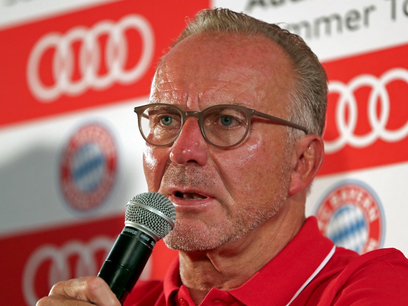 Vor allem den Triumph in der Champions League im Blick: Bayerns Vorstandsboss Karl-Heinz Rummenigge.