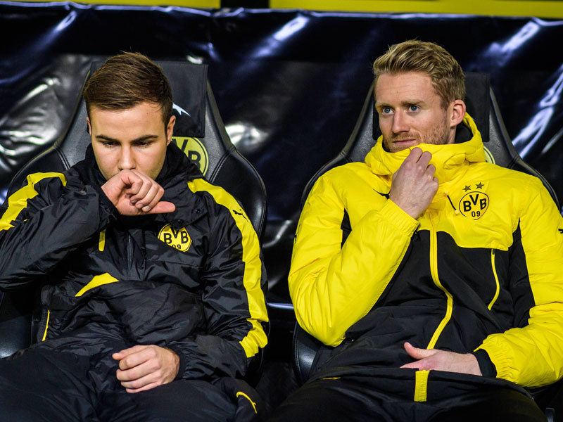 Noch ohne tragende Rolle bei Borussia Dortmund: Mario G&#246;tze (l.) und Andr&#233; Sch&#252;rrle.