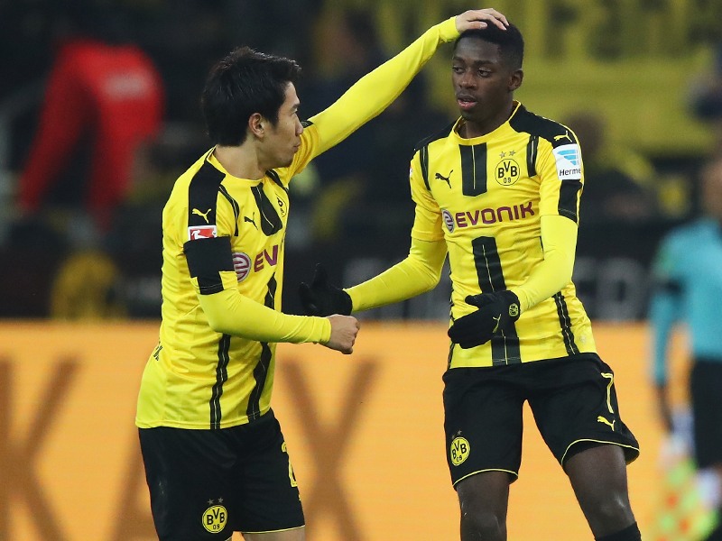 Sechs Scorerpunkte in den letzten sechs Spielen: Dortmunds Ousmane Dembel&#233; (r.).