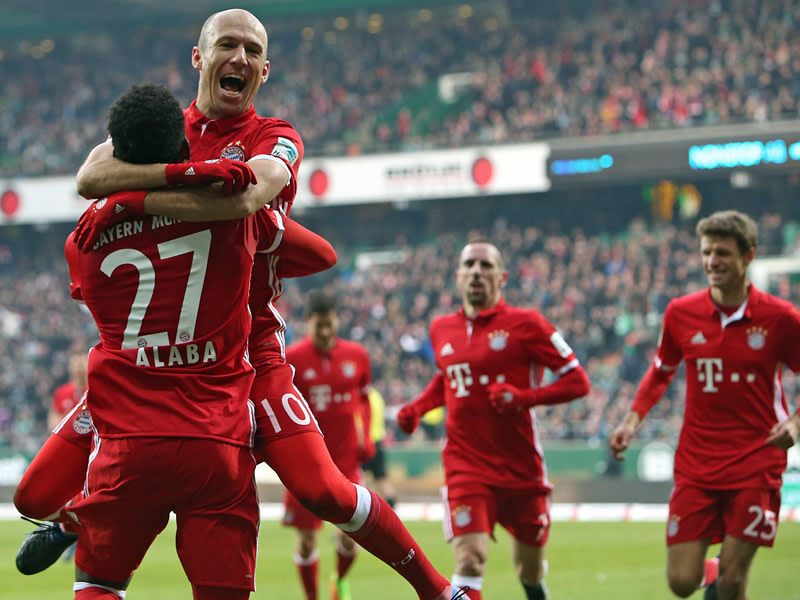 Die beiden Matchwinner der Bayern: David Alaba und Arjen Robben. 