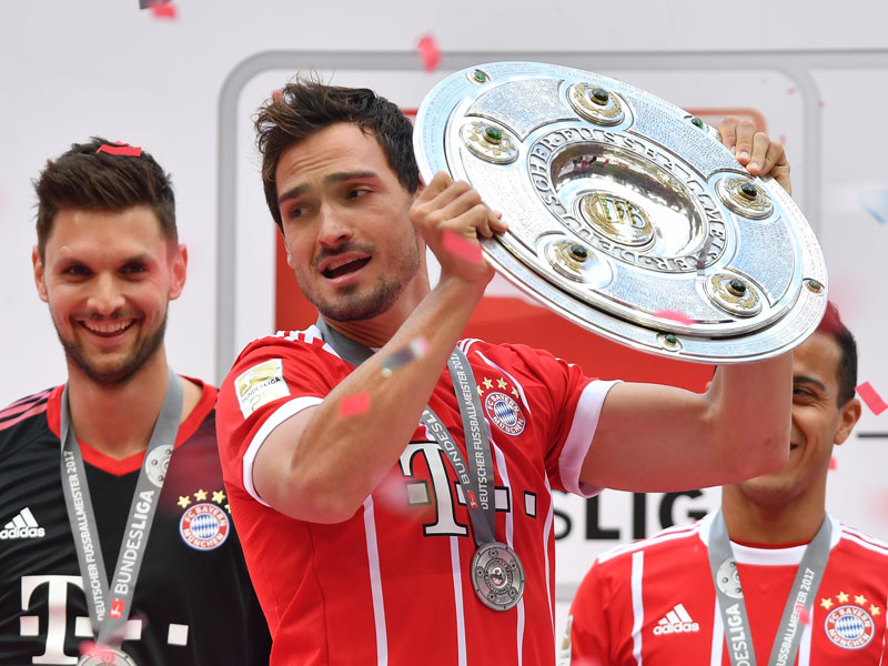 Wurde soeben zum dritten Mal Deutscher Meister, erstmals mit den Bayern: Mats Hummels.
