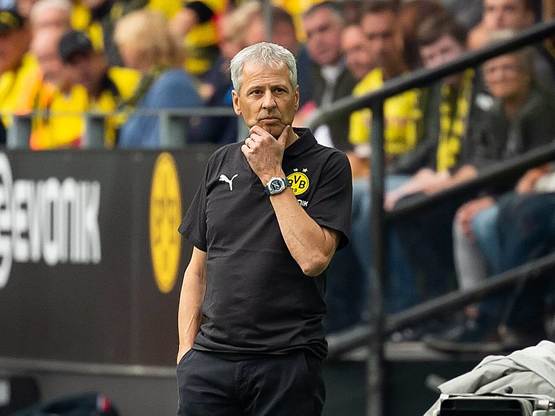 Dortmunds Trainer: Lucien Favre.
