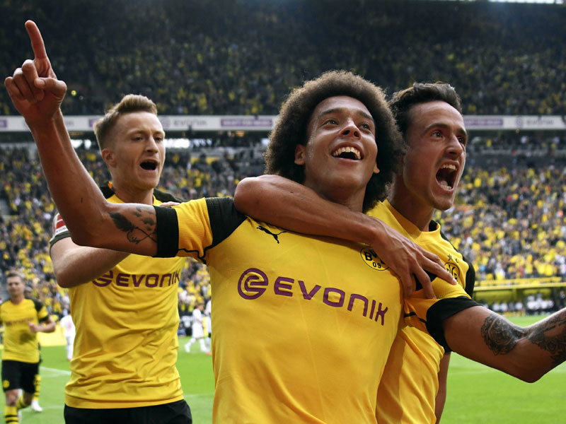 Traf zum zwischenzeitlichen 3:1 f&#252;r Borussia Dortmund: Axel Witsel (M.).
