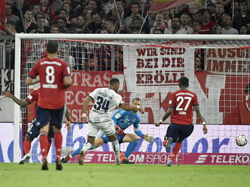 Knapp verpasst: Beinahe h&#228;tte Hoffenheims Joelinton gegen die Bayern sein erstes Bundesligator erzielt. 