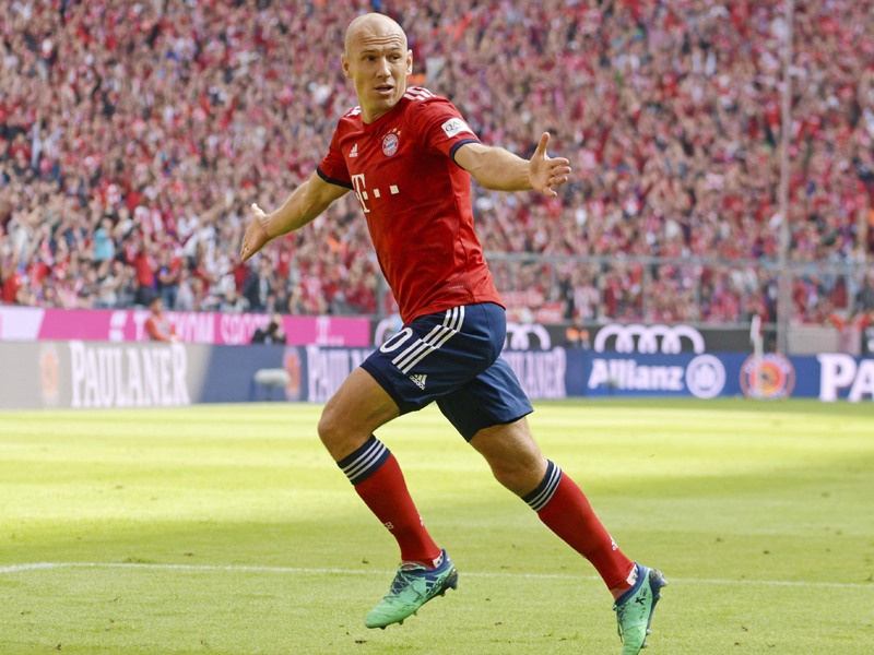 Brachte Bayern per Traumtor mit 2:1 in F&#252;hrung: Arjen Robben.