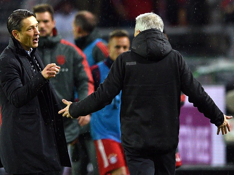 Trainer unter sich: Bayern-Coach Niko Kovac und sein Dortmunder Gegen&#252;ber Lucien Favre.