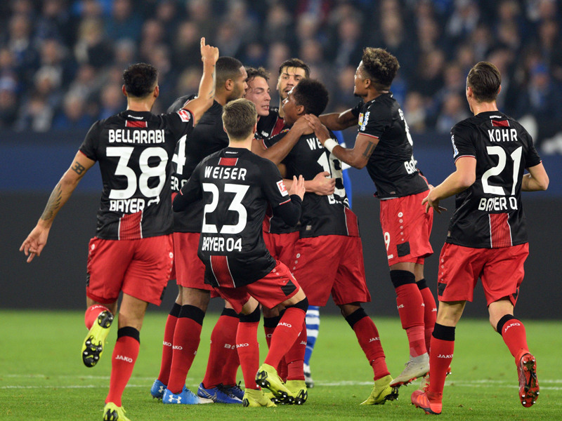 Leverkusen jubelt mit 2:1 beim FC Schalke.