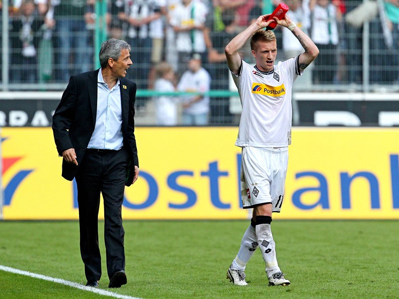 2011 noch gemeinsam bei der anderen Borussia: Lucien Favre und Marco Reus.
