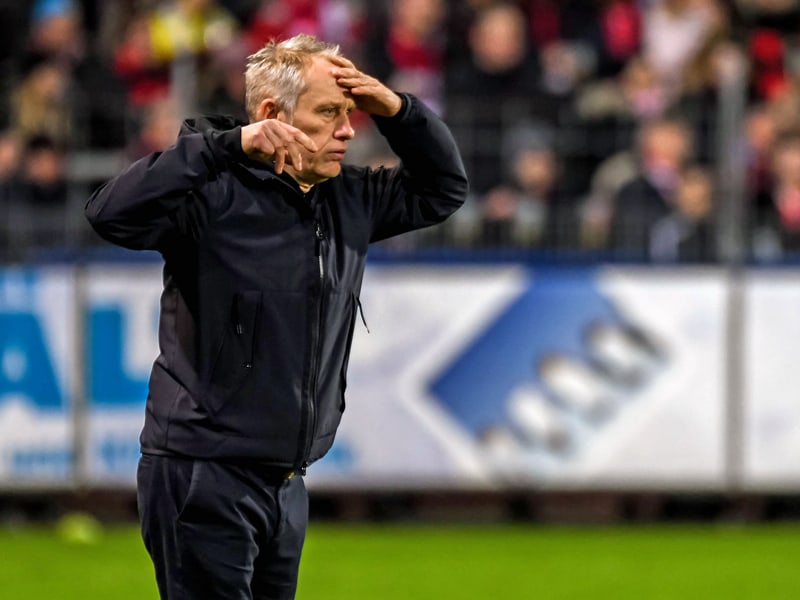 Sein Plan ging gegen Hannover auf - trotz Remis: Freiburgs Trainer Christian Streich.