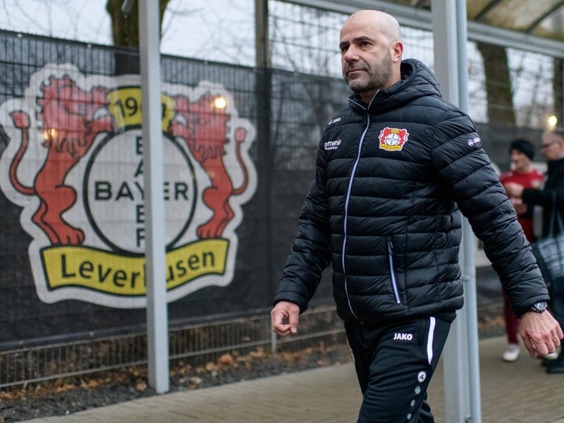 Genie&#223;t volle R&#252;ckendeckung: Leverkusens neuer Coach Peter Bosz.