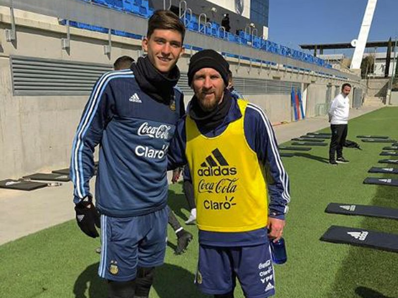 Im Sommer gemeinsam in Russland: Leonardo Balerdi und Lionel Messi.