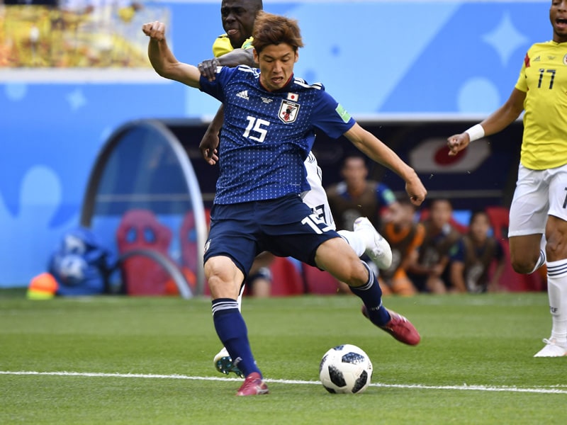 Unter anderem bei der WM im Gruppenspiel gegen Kolumbien erfolgreich: Japans Yuya Osako.