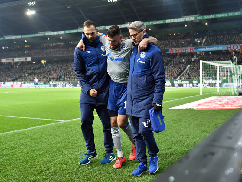 In Bremen verletzt ausgewechselt: Schalkes Daniel Caligiuri.