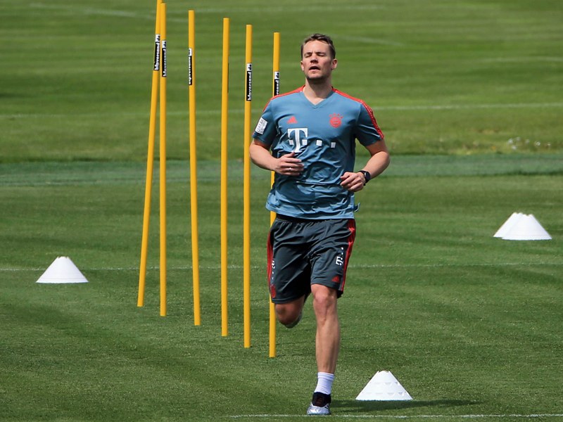 Kann weiterhin nur laufen: Bayern-Keeper Manuel Neuer.
