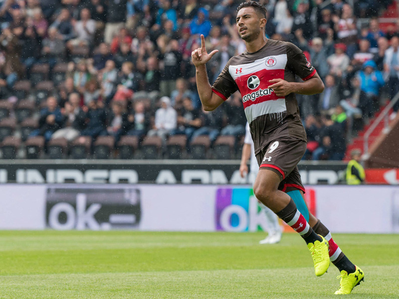 War Matchwinner gegen Bremen: Aziz Bouhaddouz, der beide Tore gegen Werder erzielte.