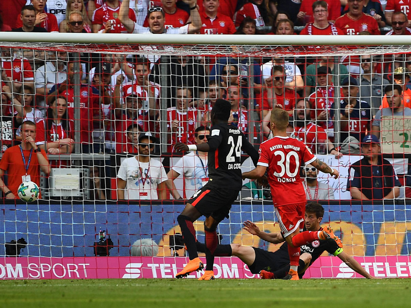 Niklas Dorsch erzielte kurz vor der Pause das 1:0 f&#252;r den FC Bayern.