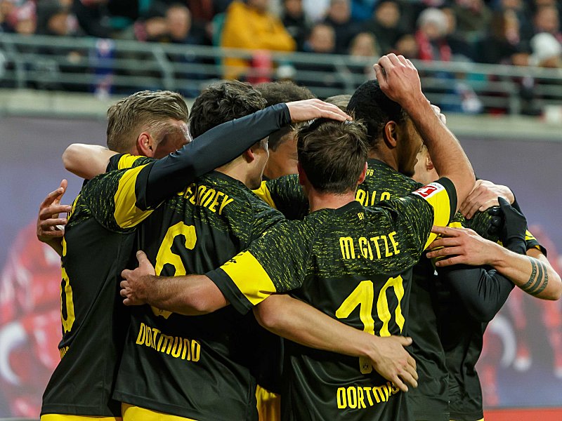 Siegreich ins neue Jahr 2019 gestartet: Bundesliga-Tabellenf&#252;hrer Borussia Dortmund.