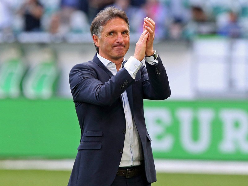 Sein letztes Spiel mit Wolfsburg endete Remis: Trainer Bruno Labbadia. 