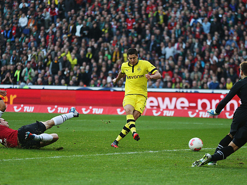 Goalgetter: Lewandowski trifft zum 1:0.
