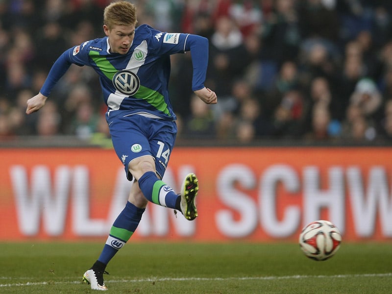 Eiskalter Belgier: Kevin De Bruyne traf fr&#252;h zum 1:0 f&#252;r seinen VfL Wolfsburg. 