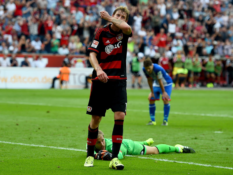 Hoffenheims Schreckgespenst: Leverkusens Stefan Kie&#223;ling traf zum 1:1.