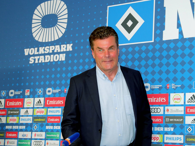 Hat auch seinen Sohn froh gemacht: HSV-Trainer Dieter Hecking.