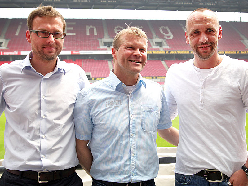 Ein Trio, um den 1. FC K&#246;ln auf Kurs zu bringen: J&#246;rg Jakobs, Frank Schaefer und Holger Stanislawski. 