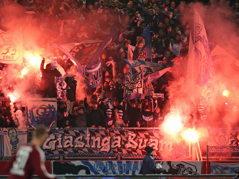 Teure Angelegenheit: Die Vergehen seiner Fans kosten den TSV 1860 M&#252;nchen 7000 Euro.