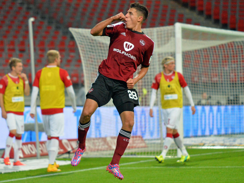 Durfte im Hinspiel gegen Kaiserslautern zwei eigene Treffer bejubeln: N&#252;rnbergs Alessandro Sch&#246;pf.