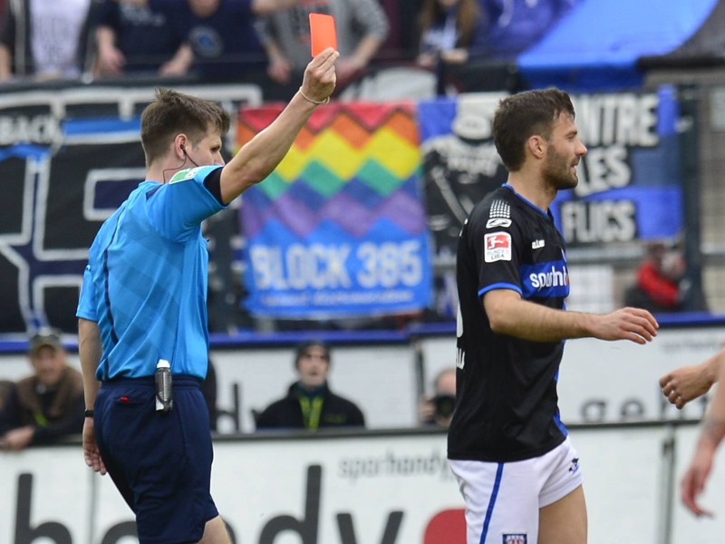 Harte Strafe: Frankfurts Edmond Kapllani muss drei Spiele zuschauen.